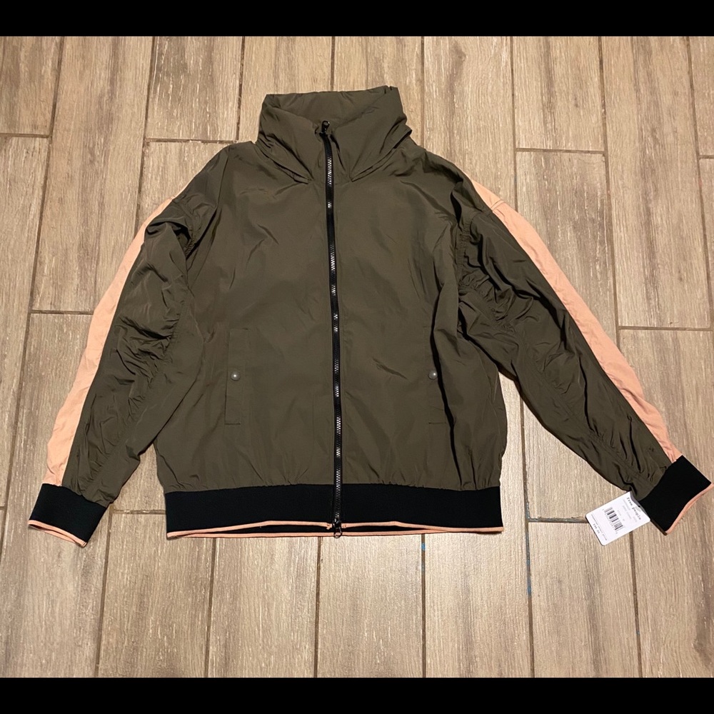 Free People Rain jacket in two colors with hoodie.